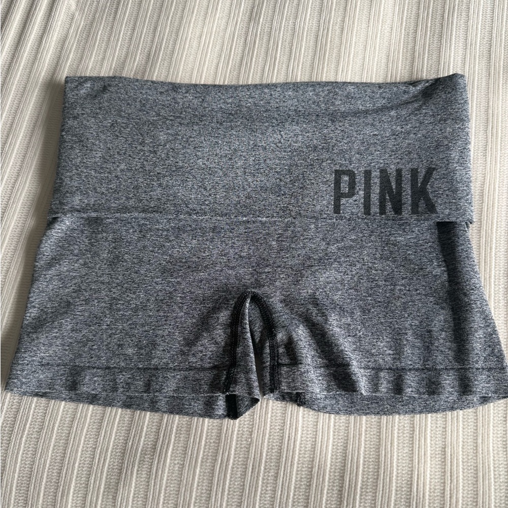 PINK Victoria's Secret Heather Gray Yoga Shorts